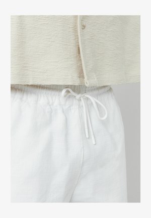 BZB, BERMUDA TEXTURÉ - Short - blanc écru