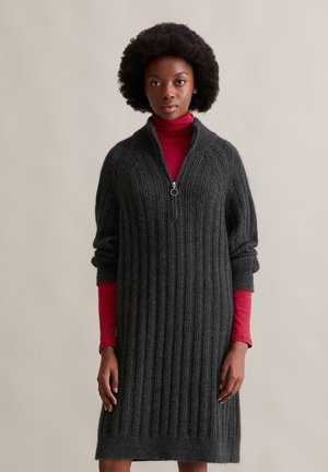 Gebreide jurk - anthra melange