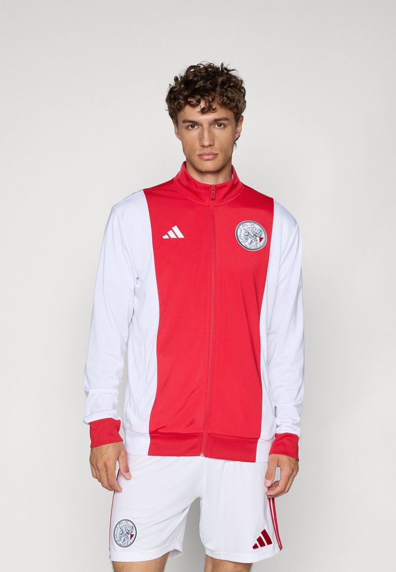 adidas Performance AJAX DNA TRACK TOP - Klubbklær - white/bold red