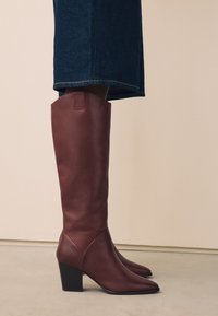 Next REGULAR FIT - FOREVER COMFORT WESTERN BLOCK - Stivali alti - burgundy red