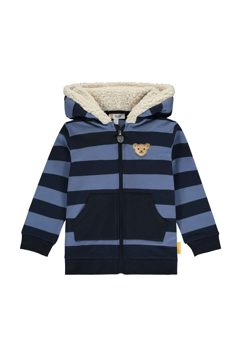 Kinder Jacken | Steiff LET´S PLAY MIT STREIFEN UND MOTIVBÄR Sweatjacke bijou blue/hellblau - RU06951 Kinder Jacken | Steiff LET´S PLAY MIT STREIFEN UND MOTIVBÄR Sweatjacke bijou blue/hellblau - RU06951