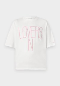 PRIDE MARC HUNDLEY LOVERS TEE UNISEX - Print T-shirt - bright white