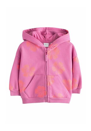 Next THROUGH HOODIE - Mikina so zipsom - pink flowers