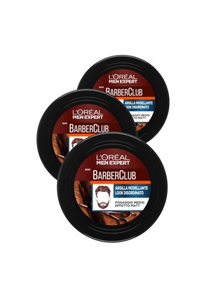 L'ORÉAL MEN EXPERT BARBER CLUB ARGILLA MODELLANTE, 75 ML - 3 PACK - Trattamenti capelli - trasparente