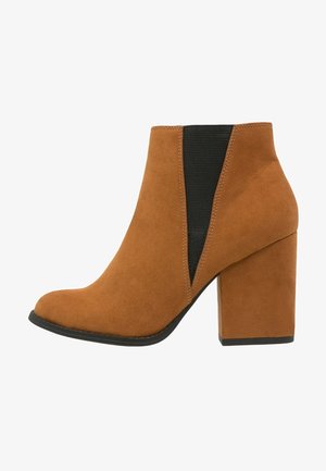 Even&Odd, Boots à talons - cognac