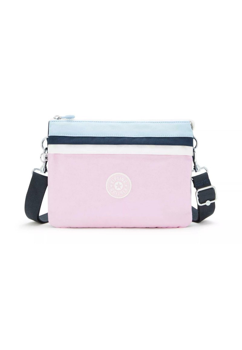 Kipling EASY RIRI L K.VAL - Axelremsväska - light pink blue block