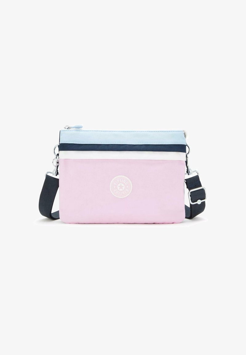 Kipling EASY RIRI L K.VAL - Olkalaukku - light pink blue block
