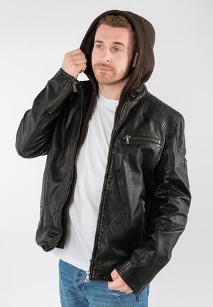 WANJO - Leren jas - schwarz