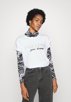 Print T-shirt - white