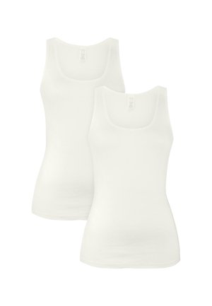 TANK RUNDHALS 2ER-SET - Boxershorts - naturweiss