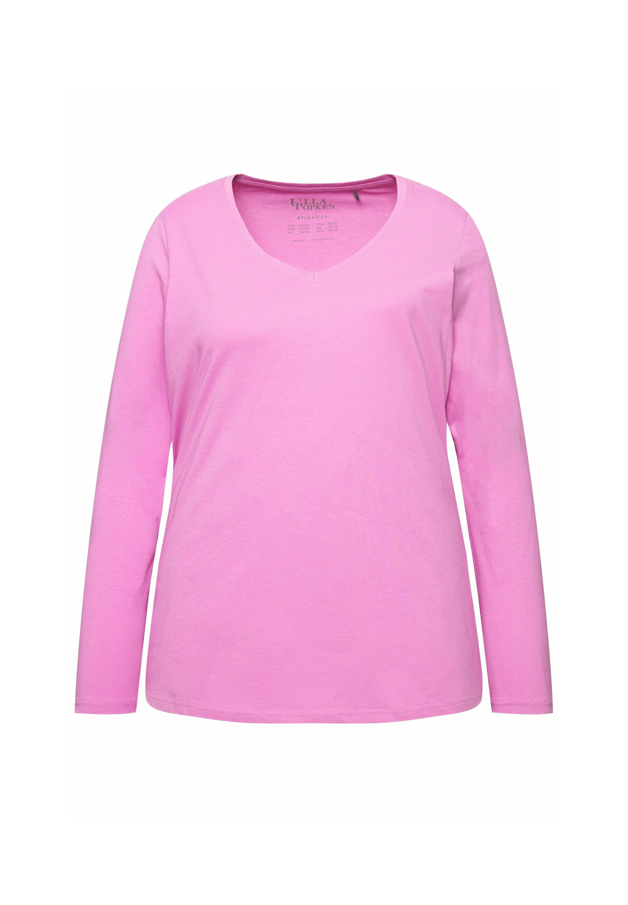 Ulla Popken Damen Langarm T-Shirt Mit Rollkragen – Classic Fit, Weicher Rippjersey