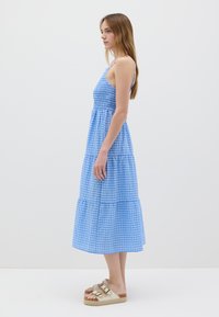 B.ANGEL CHECKED - Vestito casual - light blue