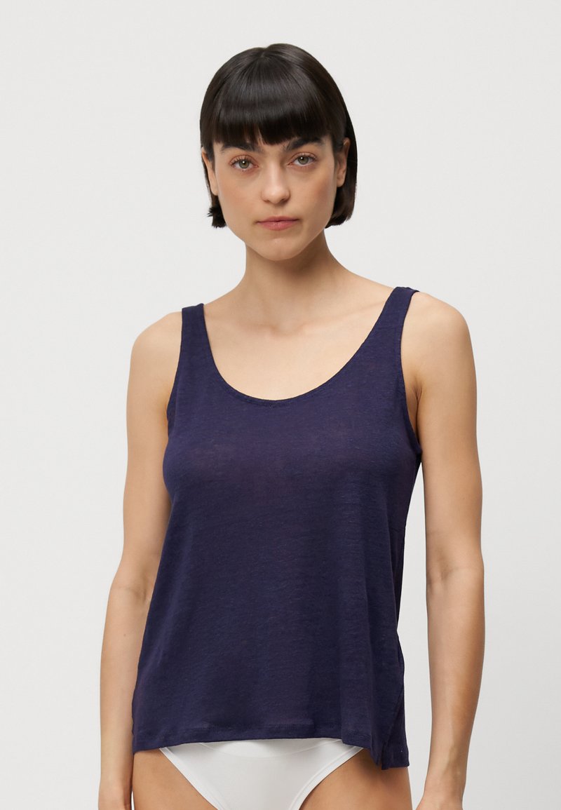 Etam Pyjamashirt donkerblauw Etam Pyjamashirt donkerblauw