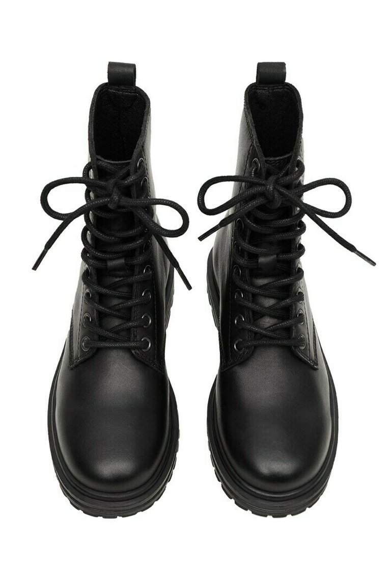 Mango Kids MILITAR - Botines cordones - schwarz/negro - Zalando.es