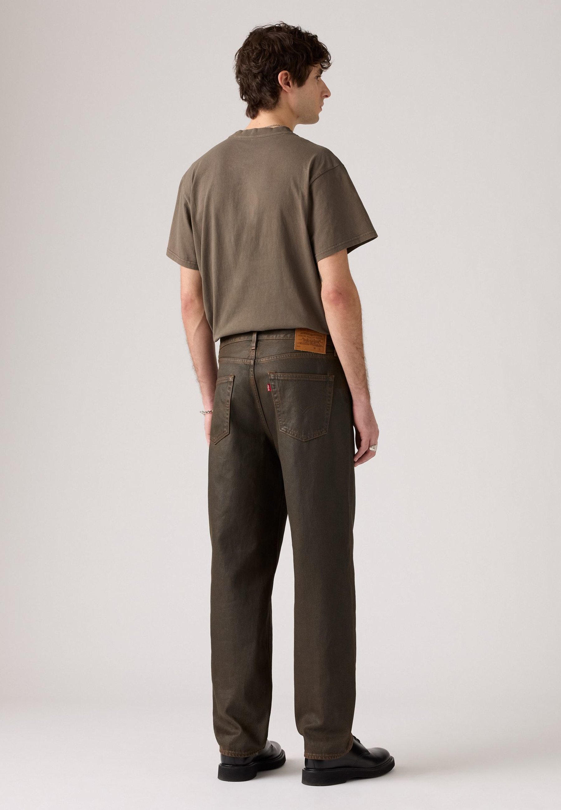 Levi's レザーパンツ ブラウン Levi's® 568® STAY LOOSE - Loose Jeans - brown wood journal coated