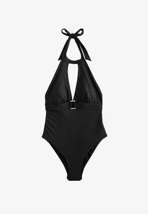 REGULAR FIT - HIGH NECK KEYHOLE  - Maudymosi kostiumėlis - black