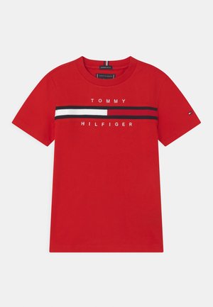 FLAG INSERT - T-shirt con stampa - deep crimson