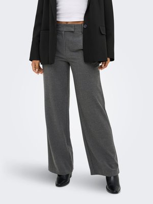 ONLDELUXE GERADE GESCHNITTEN - Pantalon classique - medium grey melange