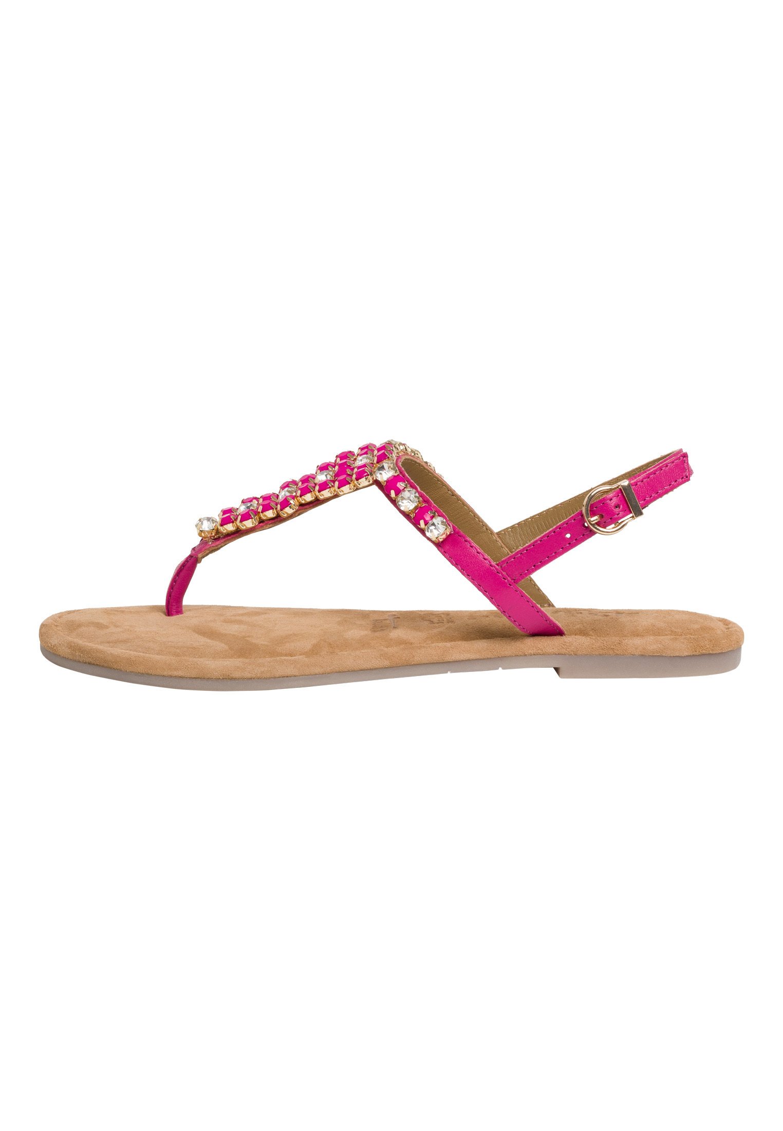 Tamaris T-bar sandals - fuxia/pink - Zalando