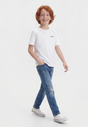 Calvin Klein Jeans MINIMAL LOGO UNISEX - T-shirt basique - bright white