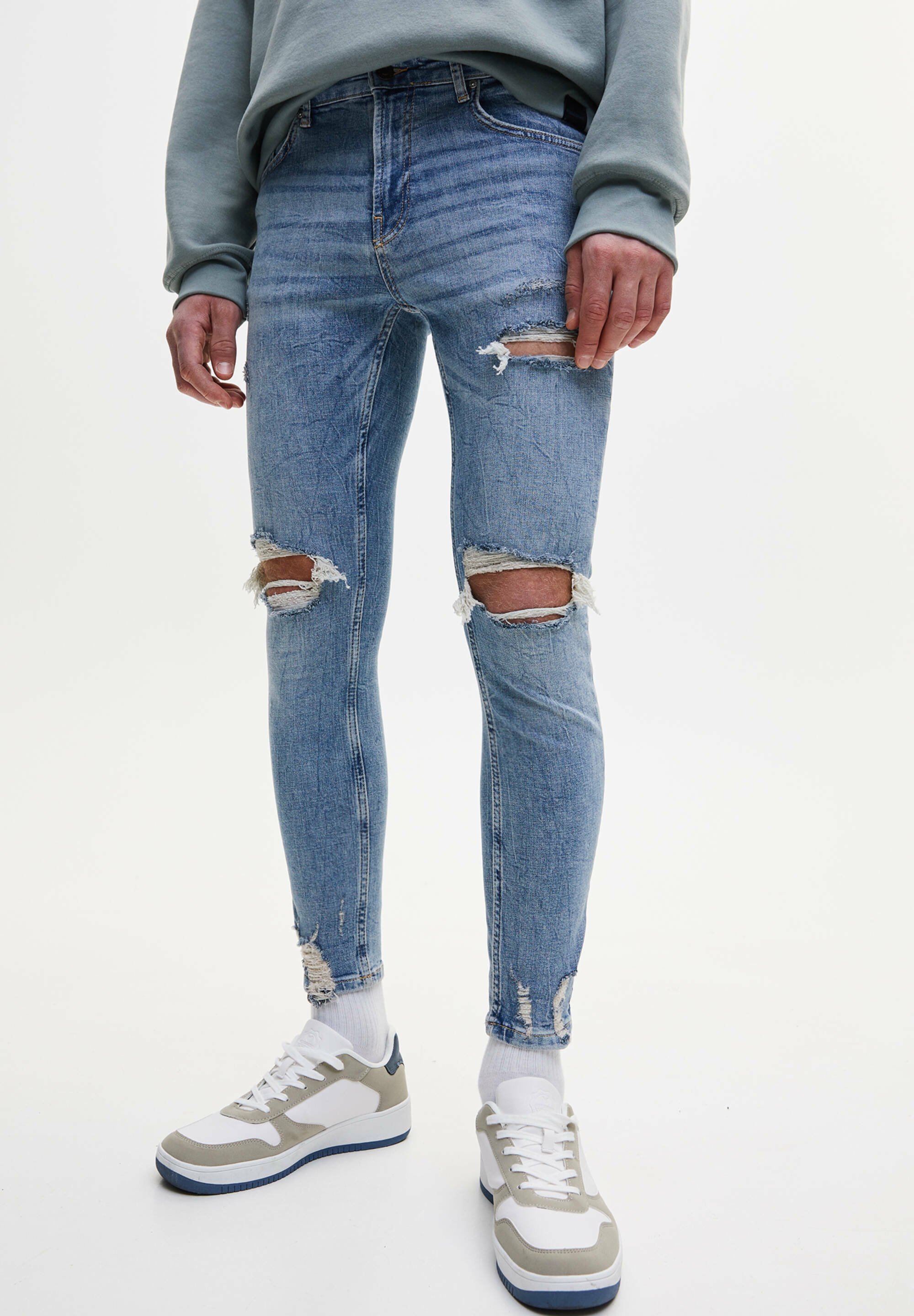 PULL\u0026BEAR Jeans Skinny Fit - stone blue denim/lapislazzulo - Zalando.it