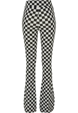 Urban Classics DAMEN CHECKED  - Legging (type pantalon) - black lightasphalt