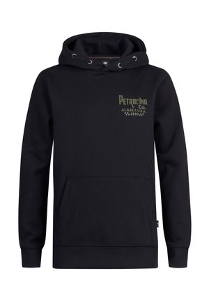 Felpa con cappuccio - dark black