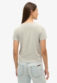 Superdry & Co KOMODO HATHI - Camiseta estampada - pumice stone beige marl