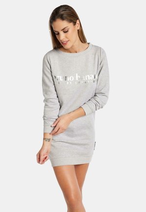 Bruno Banani MIT LOGOSCHRIFTZUG BULLOCK - Jerseykjole - grau melange
