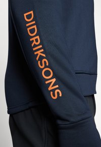 Didriksons ACKE FULLZIP  - Majica s kapuljačom i patentnim zatvaračem - dark night blue
