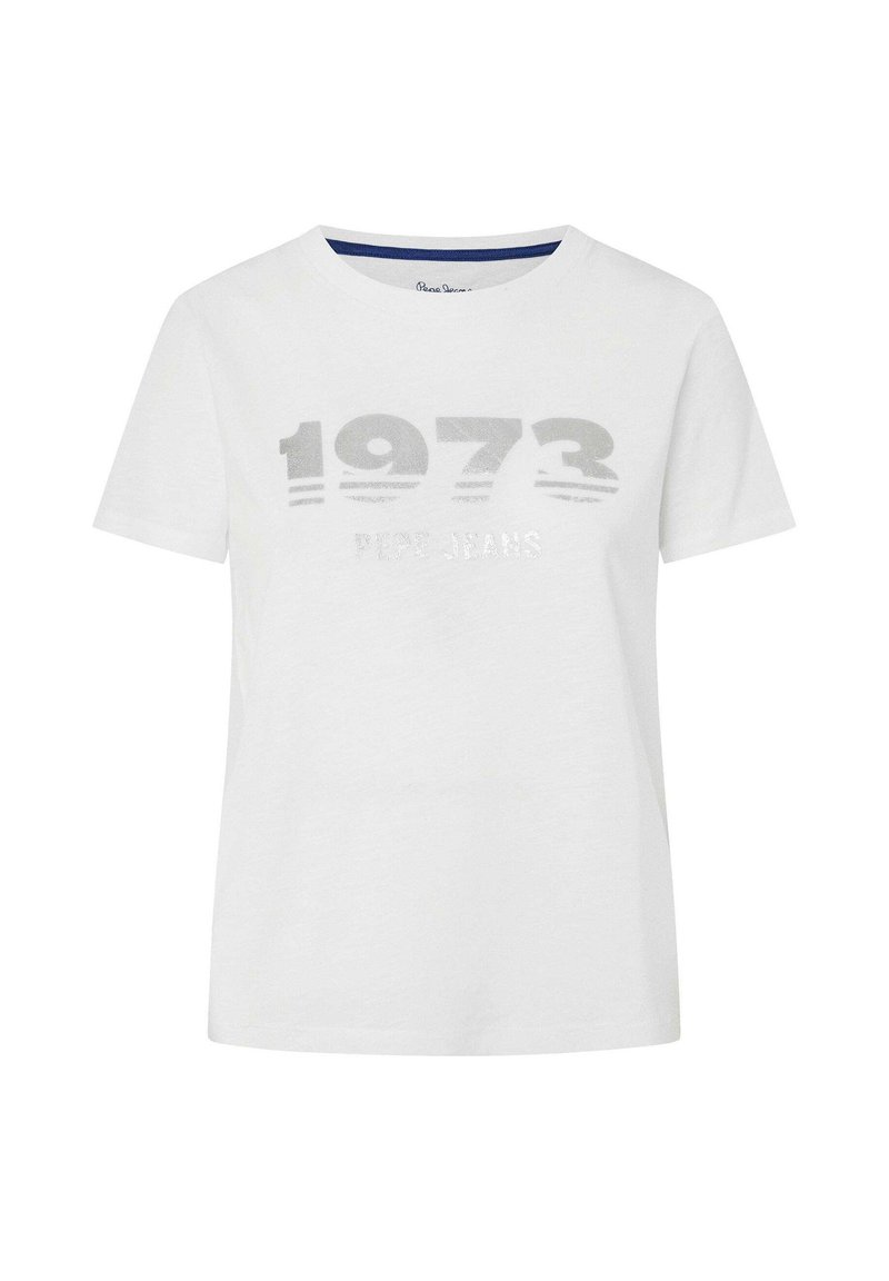 Pepe Jeans T-shirt print wit Pepe Jeans T-shirt print wit