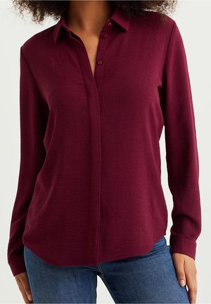 Košilová halenka  - bordeaux