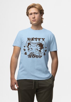 Henry Tiger BETTY BOOP COW - T-shirt print - light blue