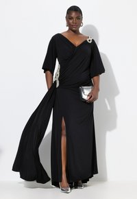Ulla Popken DRAPED SILHOUETTE EVENING - Abiti per occasioni speciali - black
