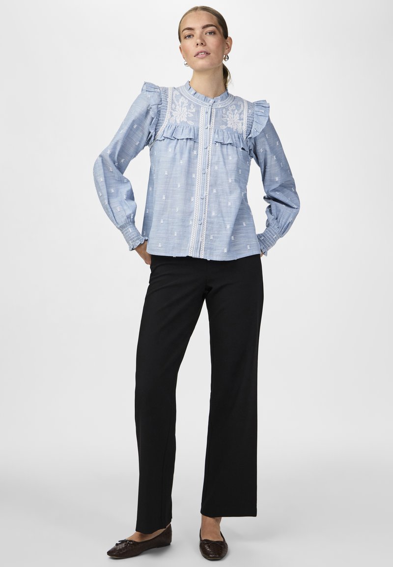 YAS Overhemdblouse blauw