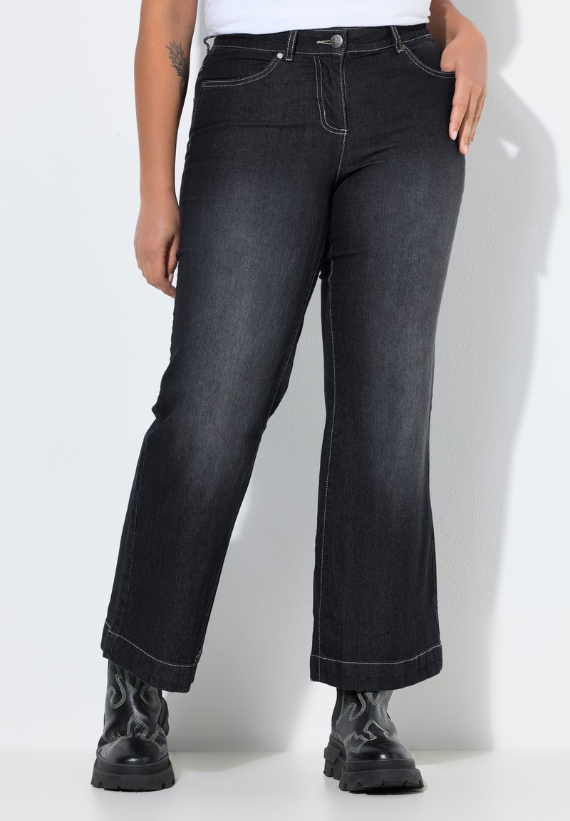 Angel of Style NORA KOMFORT 4-POCKET - Zvonové džínsy - black