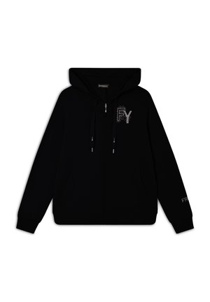 Freddy CAPPUCCIO E CON LOGO IN STRASS - Sudadera con cremallera - nero
