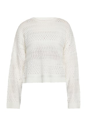 Strickpullover - weiss