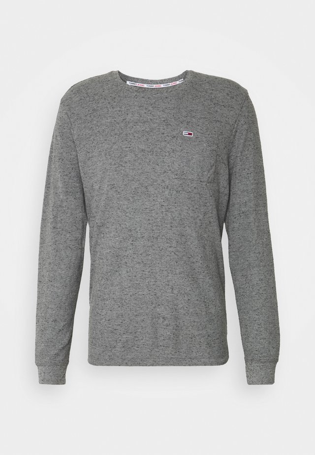 POCKET TEE - T-shirt à manches longues - dark grey heather