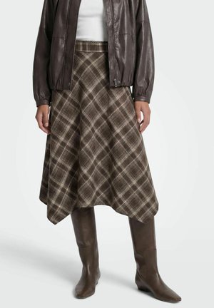 ONLY SKIRT ONLGUKA LONG SKIRT - Jupe trapèze - slate black