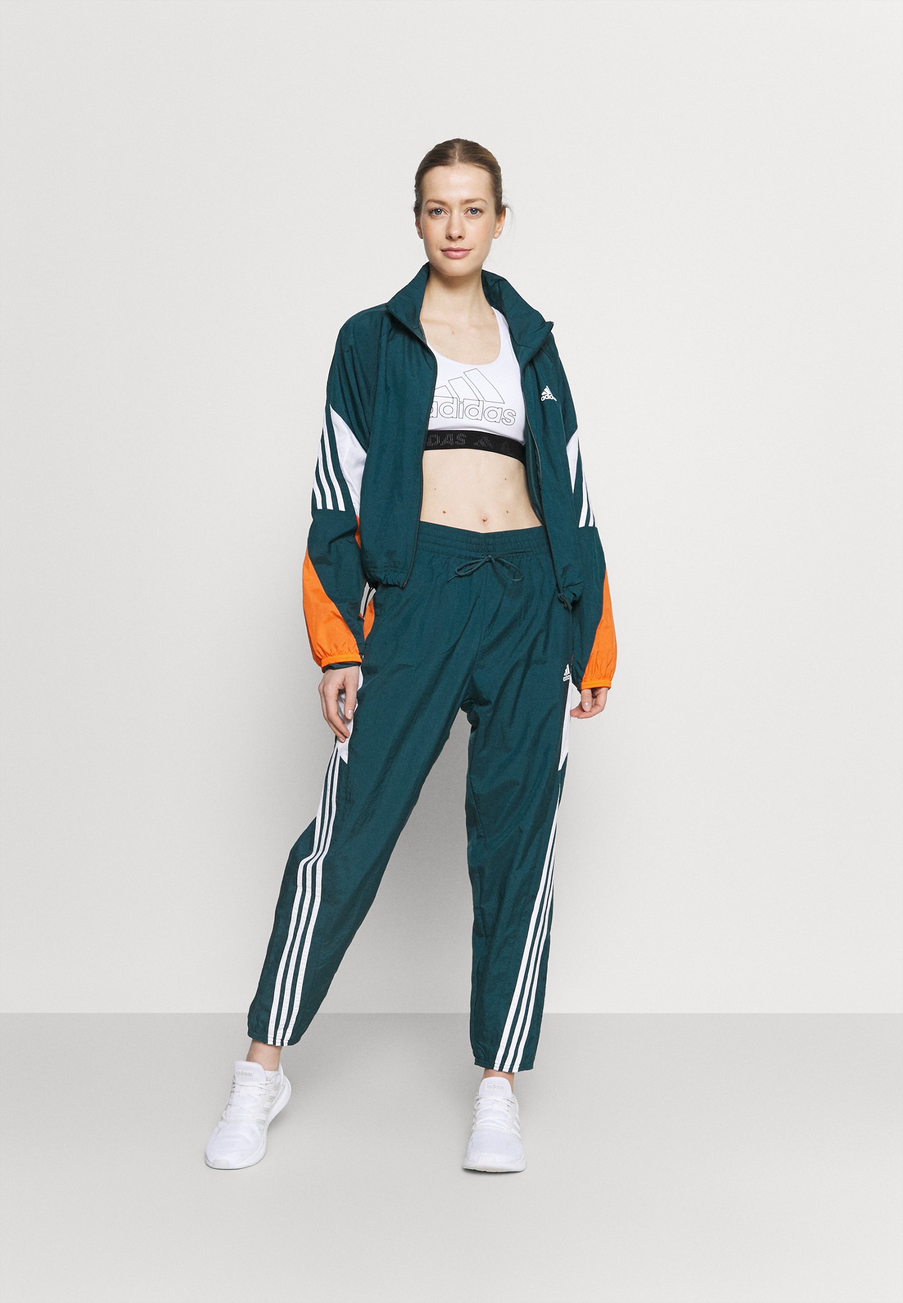 turquoise adidas tracksuit