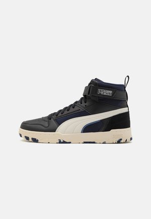 Puma RBD GAME BETTER - Sneaker high - black/alpine snow/navy/flat dark gray