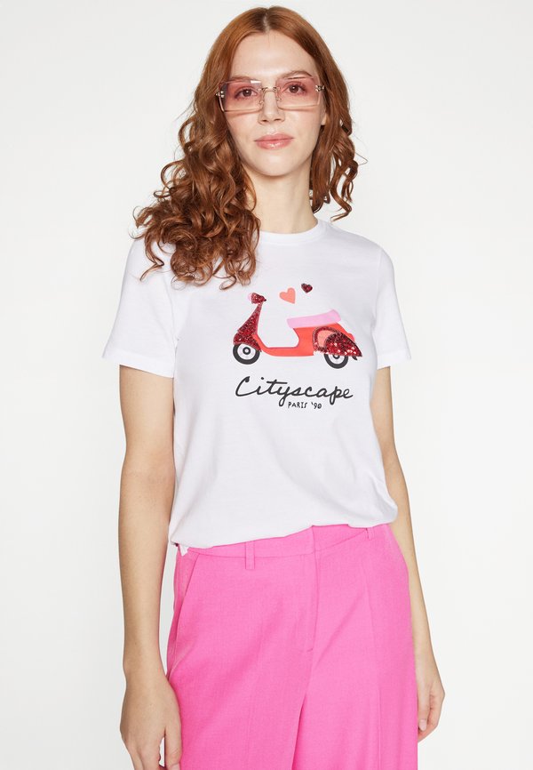 ONLKITA LIFE HEART TOP BOX - Print T-shirt2