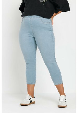 Yours Clothing CURVE CROPPED JEGGINGS - Jeans Skinny Fit - light blue