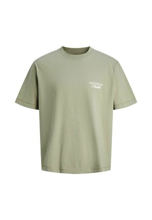 JORNORREBRO TYPO TEE CREW NECK - Potiskana majica - seagrass