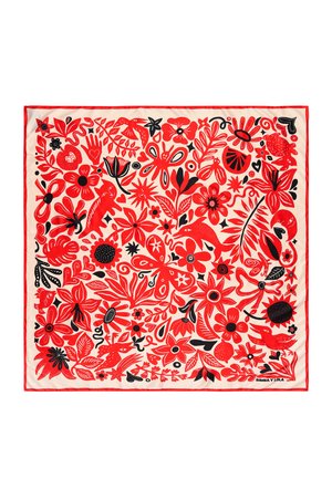 VEGETACIÓN Y ANIMALES BICOLOR - Scarf - rojo