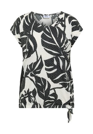 Cecil, T-SHIRT IN BURNOUT OPTIC - T-shirts print - palm breeze green