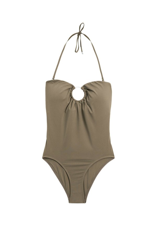 BANDEAU WITH PIECE DETAIL - Swimsuit - khaki2