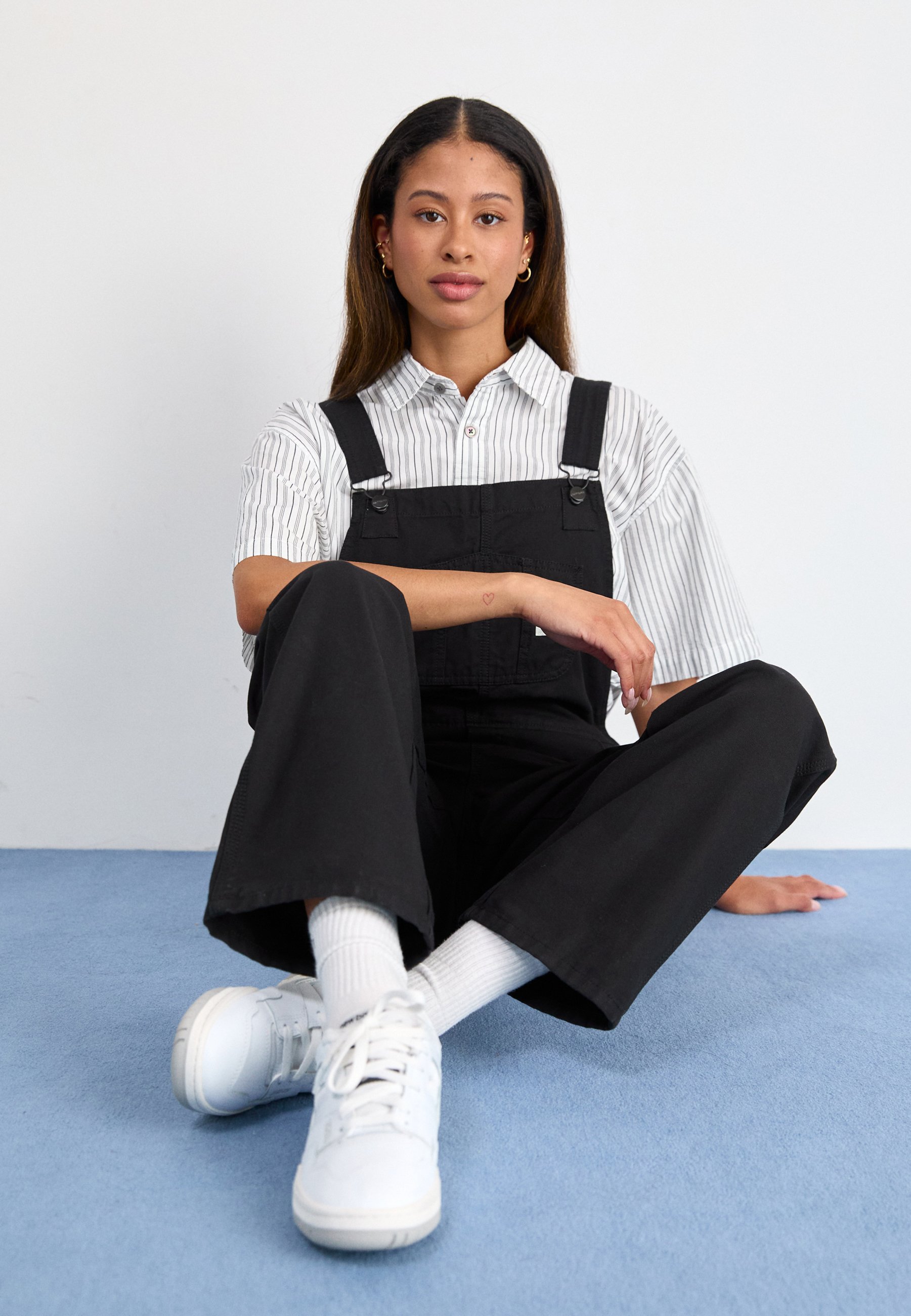 Carhartt WIP BIB OVERALL STRAIGHT - Salopette - black rinsed/noir