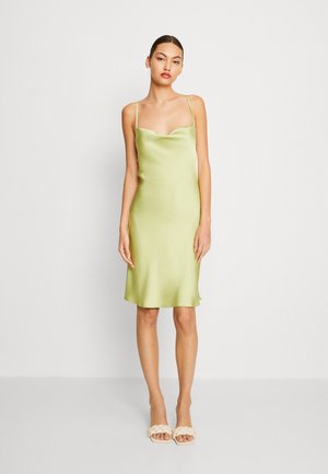VILA VIRAVENNA SQUARE NECK SHORT DRESS  - Cocktail φόρεμα / Φόρεμα για πάρτι - jade lime